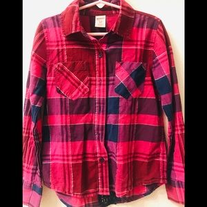 Arizona Girls Long Flannel Shirt